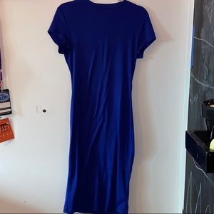 crew neck midaxi pencil dress